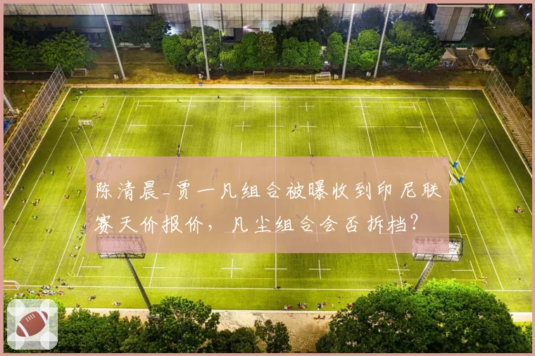 陈清晨_贾一凡组合被曝收到印尼联赛天价报价，凡尘组合会否拆档？