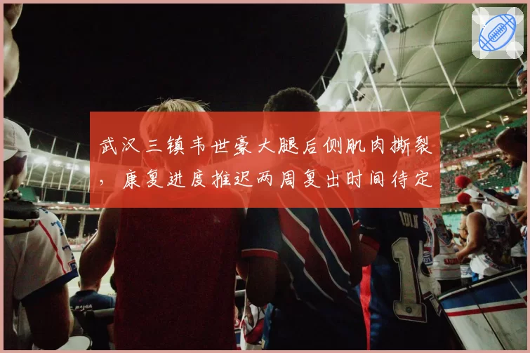 武汉三镇韦世豪大腿后侧肌肉撕裂，康复进度推迟两周复出时间待定